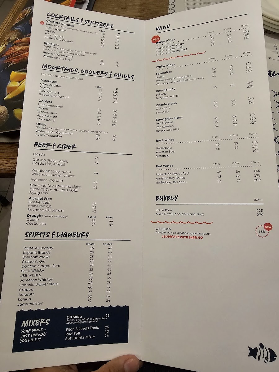 Menu Ocean Basket Strand-3