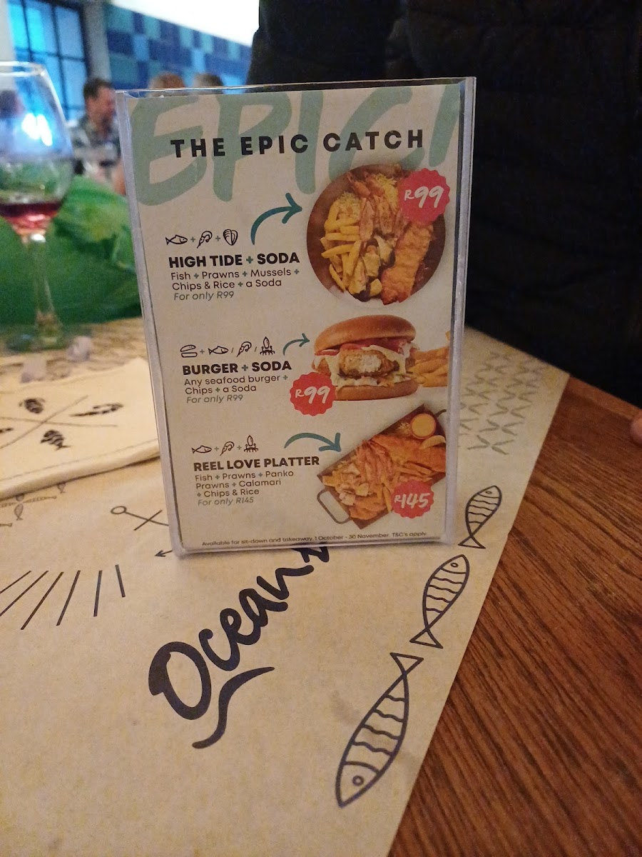 Menu Ocean Basket Strand-9